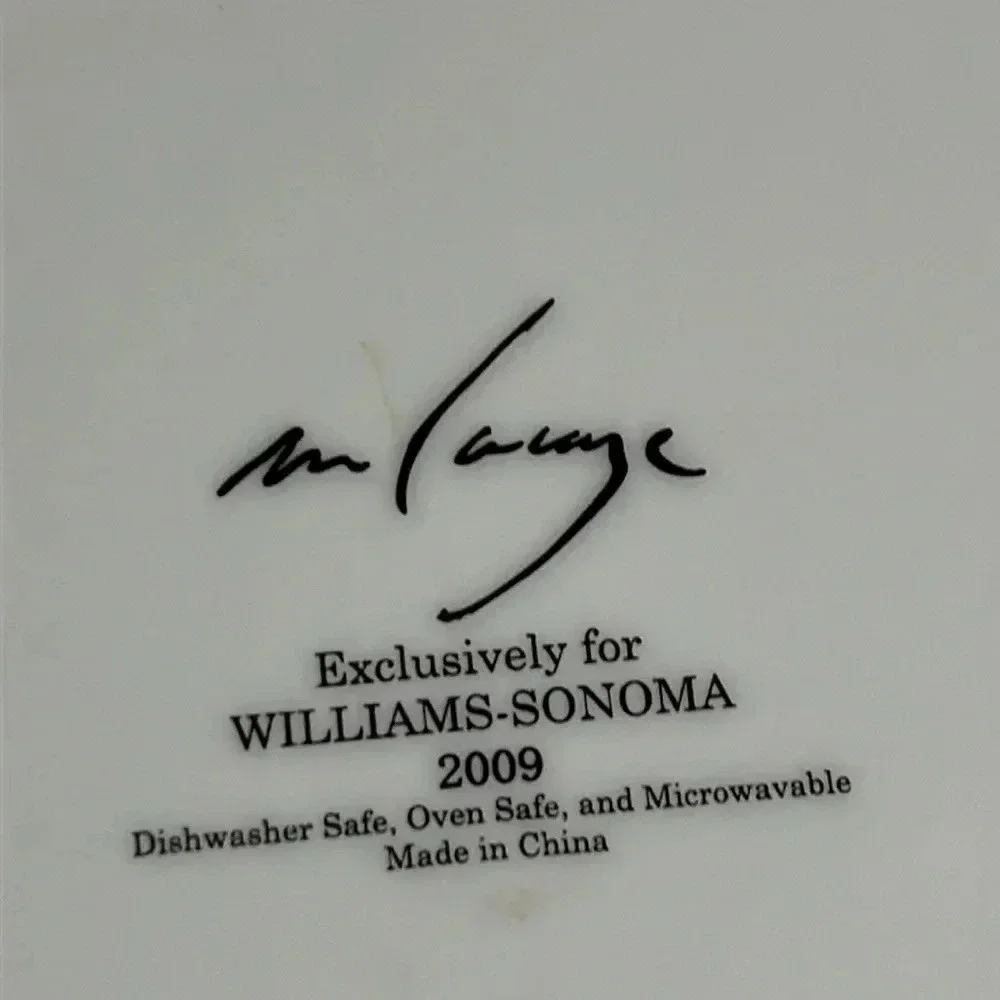 WILLIAMS SONOMA Marc Lacaze 2009 Paris Cafe Salad Dessert Plate